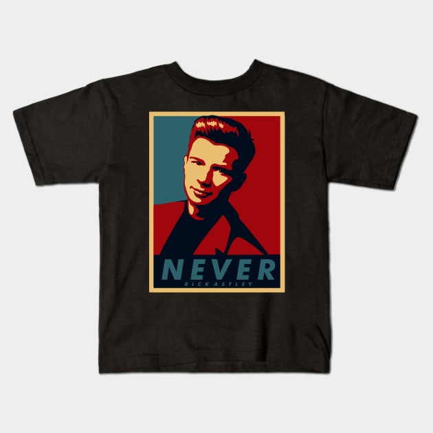 Rick Astley 80s Kids T-Shirt by Vamp Pattern